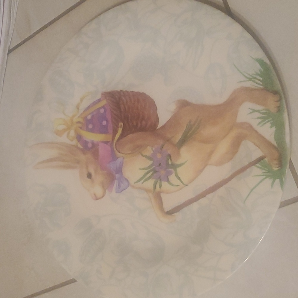 Easter Bunny Decorative 10.5in Plate 208 Park